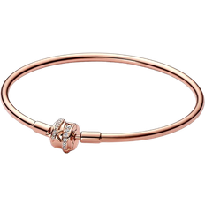 Pandora Moments Limited Edition Shooting Star Charm Bangle - Rose Gold/Transparent