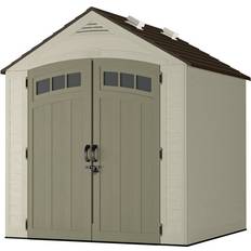 Beige Garden Storage Units Suncast Vista BMS7702D (Building Area 327 sqft)