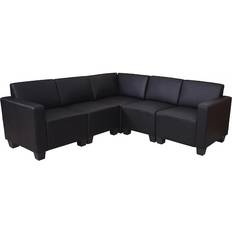 MCW Moncalieri Black Sofa 195cm 5-Sitzer