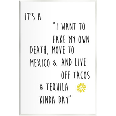 Interior Details Stupell Live Off Tequila & Tacos Phrase Wall Plaque Framed Art