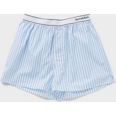 Cotton - Women Men's Underwear Sporty & Rich Serif Logo Boxer blue female Casual now available at BSTN in