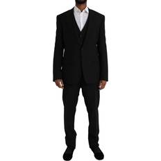 Dolce & Gabbana Polyester Suits Dolce & Gabbana Black Polyester STAFF Formal Piece Men's Suit