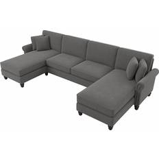 Bush Furniture Coventry Sectional Couch French Gray Sofa 131" 4 Seater