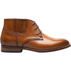 Stacy Adams Kid's Maxwell Plain Toe Chukka Boot - Cognac