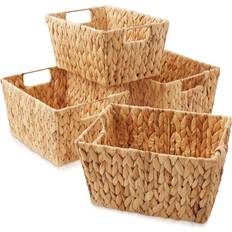 Casafield Water Hyacinth Natural Basket 12" 4