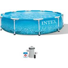 Intex Pools Intex Beachside Metal Frame Pool Set 3.05x0.76m