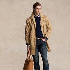 M - Men Coats Polo Ralph Lauren Men's Twill Walking Coat Cafe Tan