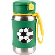 Stainless Steel Water Bottle Skip Hop Spark Style Stainless Steel Straw Bottle 350ml Soccer