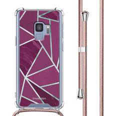iMoshion Bordeaux Graphic Design Case with Strap for Galaxy S9