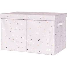 3 Sprouts Terrazzo Recycled Fabric Folding Storage Chest