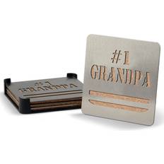 Stainless Steel Coasters YouTheFan Universal #1 Grandpa Boaster Coaster 4