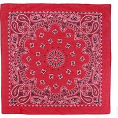 Red Handkerchiefs CTM Modern Paisley 20x20 Cotton Bandana Red one one size