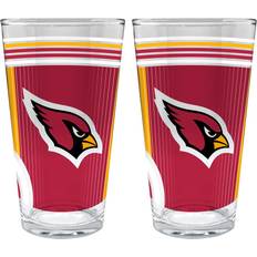 Red Beer Glasses Great American Products Arizona Cardinals Beer Glass 16fl oz 2