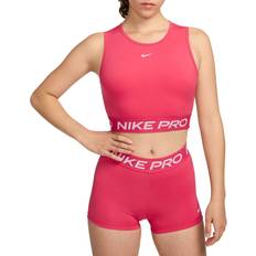 Tank Tops Nike Women's Pro Dri-FIT Cropped Tank Top in Pink, FZ3615-629