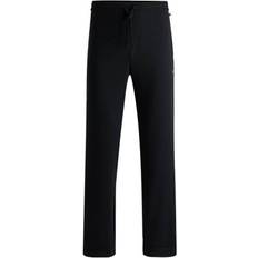 Herren - Schwarz Nachtwäsche BOSS Embroidered Logo Lounge Trousers, Black