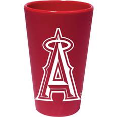 Glass Beer Glasses MLB Los Angeles Angels 16oz Silipint Beer Glass