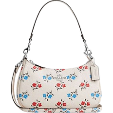 Coach Teri Shoulder Bag With Floral Print - Silver/Chalk Multi