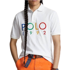 White Polo Shirts Ralph Lauren Classic Fit Polo 1992 Mesh Polo Shirt - White