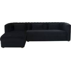 TOV Furniture Callie Black Sofa 111.8" 4 Seater
