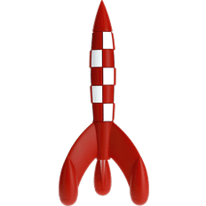 Toy Spaceships Tintin Rubber Rocket Figure