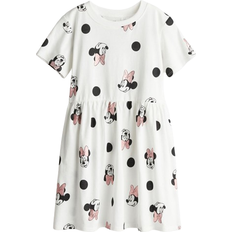 Dresses Children's Clothing H&M Printed Jersey Dress - White/Minnie Mouse