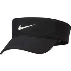 Women Headgear Nike Dri-FIT Ace Swoosh Visor - Black/Anthracite/White