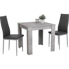 Apollo Duo Concrete Tischgruppe 80x80cm