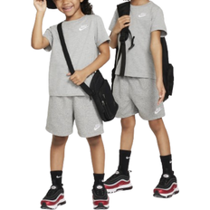 Nike Girls Other Sets Nike Little Kid's Club Knit Shorts Set - Dark Grey Heather (86M143-042)