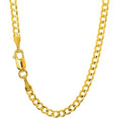 JewelStop Comfort Curb Chain Necklace 4.7mm - Gold