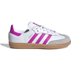 Barnesko Adidas Kid's Samba OG - Cloud White/Purple Burst/Gum