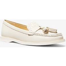 Beige - Dame Loafers MK Kiernan Leather and Signature Logo Loafer Natural Michael Kors