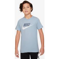 Nike T-shirts Nike Boys' Sportswear Big Chest Logo T-Shirt Armory Blue/Ashen Slate/White