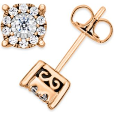 Macy's Stud Earrings - Gold/Diamonds