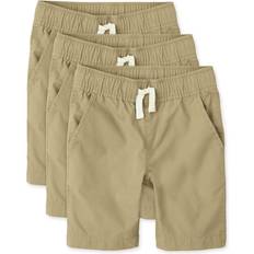 The Children's Place Kid's Pull On Jogger Shorts 3-pack - Flax (3020022_FX)