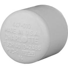 Check Valves Charlotte Pipe 1-in Schedule 40 PVC Socket Cap White NSF Safety Listed PVC 02116 1000