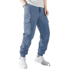 Shein Tween Boy Fashionable Drawstring Waist Casual Cargo Pants