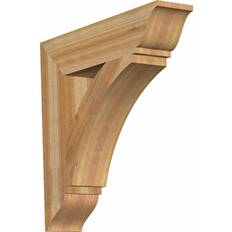 Columns, Dentils & Corbels Ekena Millwork 6 W H Thorton Traditional Rough Sawn Bracket Red Cedar