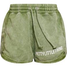 PrettyLittleThing S Pants & Shorts PrettyLittleThing Wash High Waisted Runner Shorts - Khaki