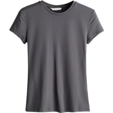 H&M Fitted T-shirt - Dark Grey