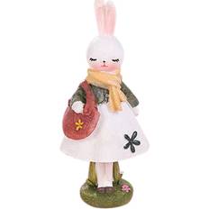 Xeowhupg Girl Heart Gift Cute Rabbit Multicolour Figurine 5.7"