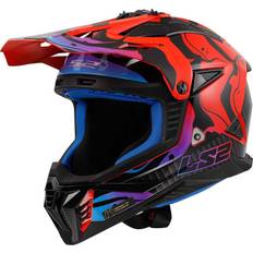 LS2 Motocross Helmets Motorcycle Helmets LS2 MX708 Fast II Wash Red Offroad Helmet