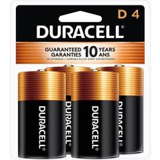 Duracell D Alkaline 4-pack