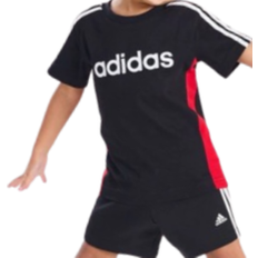 Adidas Infant Linear T-shirt & Shorts Set - Black (IW3940)