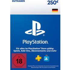 Digital Geschenkkarten Sony PlayStation Store Guthaben 250 EUR