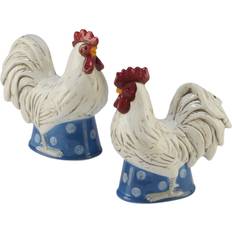 Certified International Gilded Rooster 3D Salt Mill, Pepper Mill 2 4.5"