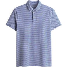 H&M Slim Fit Polo Shirt - Blue/White Striped