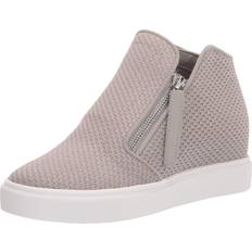 Heels & Pumps Steve Madden Click Taupe Closed-Toe Wedge Heel Dual-Side Zippers Sneakers Taupe, 5