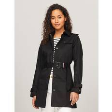 Tommy Hilfiger Women Coats Tommy Hilfiger Women's Belted Single-Breasted Trench Black