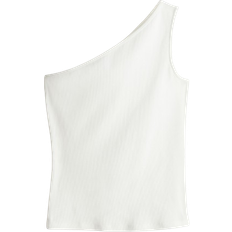 H&M One Shoulder Top - White