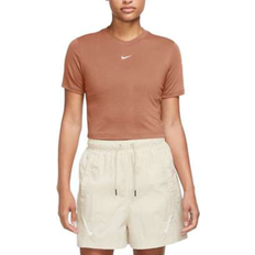 Nike Sportswear Essential Slim Cropped T-shirt - Terra Blush/White